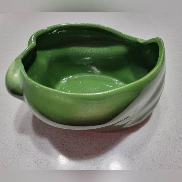 HORTON CERAMICS 505 TEXAS 1950s Vegetable Green ceramic pottery dish VTG - Picture 1 of 12